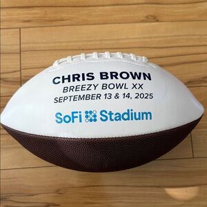 Chris Brown Football with Event Details